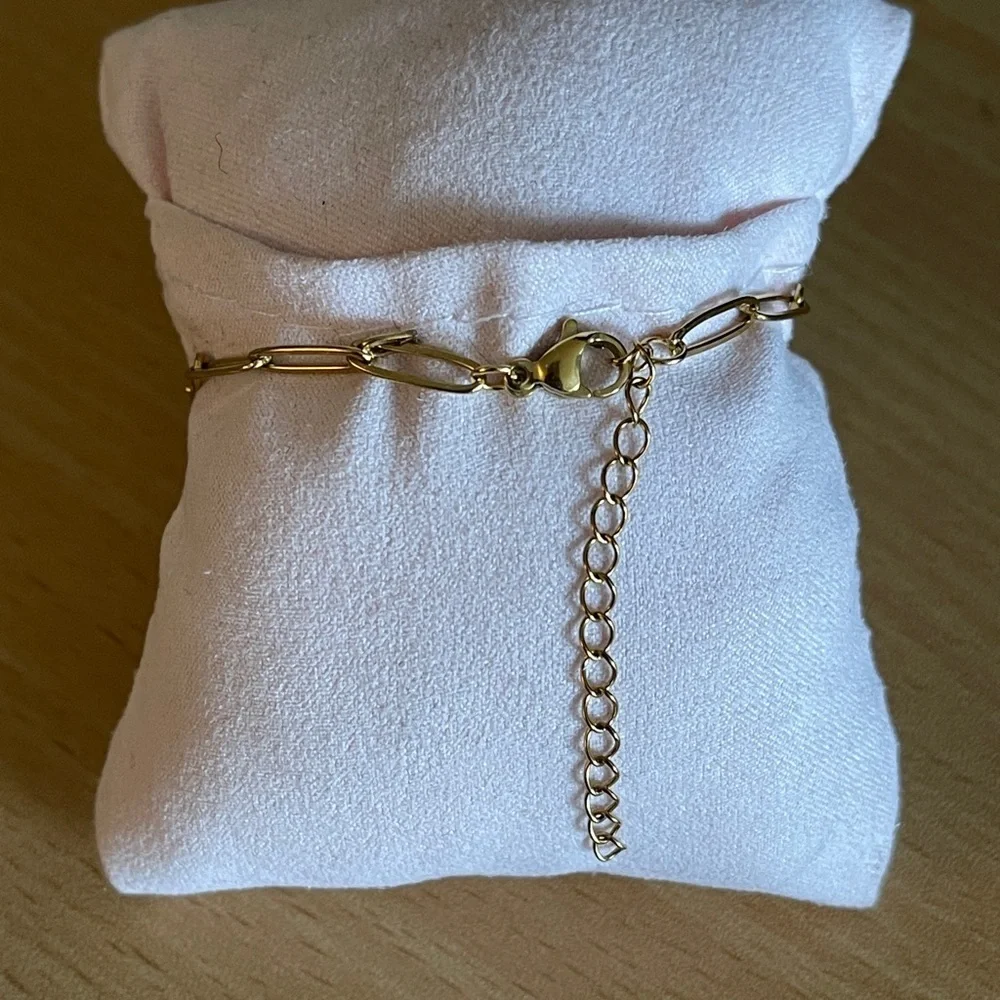 Stainless Steel Fruit Charm Bracelet